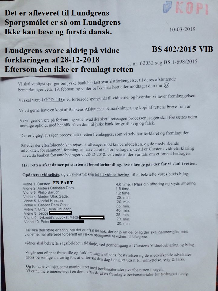 Main suspect in Danish bank fraud case Jyske BANK Anders Dam, Jyske Bank suspected of million scams and corruption. Philip Baruch Advokat og Partner I Lund Elmer Sandager Les.dk Thomas Schioldan Sørensen rodstenen.dk - Lundgrens advokater. Dan Terkildsen. Rødstenen advokater. bestyrelsen Jyske Bank Sven Buhrækall. Kurt Bligaard Pedersen. Rina Asmussen. Philip Baruch. Jens Borup. Keld Norup. Christina Lykke Munk. Johnny Christensen. Marianne Lillevang. Anders Christian Dam. Niels Erik Jakobsen. Per Skovhus. Peter Schleidt. #Bank #AnderChristianDam #Financial #News #Press #Share #Pol #Recommendation #Sale #Firesale #AndersDam #JyskeBank #ATP #PFA #MortenUlrikGade #GF Maresk #PhilipBaruch #LES #LundElmerSandager #Nykredit #MetteEgholmNielsen #Loan #Fraud #CasperDamOlsen #NicolaiHansen #JeanettKofoed-Hansen #AnetteKirkeby #SørenWoergaaed #BirgitBushThuesen #Gangcrimes #Crimes #Koncernledelse #jyskebank #Koncernbestyrelsen #SvenBuhrkall #KurtBligaardPedersen #RinaAsmussen #PhilipBaruch #JensABorup #KeldNorup #ChristinaLykkeMunk #HaggaiKunisch #MarianneLillevang Finansministeriet Statsministeriet Justitsministeriet Finanstilsynet Finans Bank Banking Aktier Loan Biler Hæderlige Banker #Koncerndirektionen #AndersDam #LeifFLarsen / Vedtægter § 1 Stk. 1: Bankens navn er Jyske Bank A/S. Stk. 4: Bankens formål er som bank og som moderselskab at drive bankvirksomhed efter lovgivningen Stk. 5: Banken drives i overensstemmelse med redelig forretningsskik, god bankpraksis og bankens værdier og holdninger :-) :-) Lidt søge ord. #Justitsministeriet #Finansministeriet #Statsministeriet JYSKE BANK BLEV OPDAGET / TAGET I AT LAVE #MANDATSVIG #BEDRAGERI #DOKUMENTFALSK #UDNYTTELSE #SVIG #FALSK / #Bank #AnderChristianDam #Financial #News #Press #Share #Pol #Recommendation #Sale #Firesale #AndersDam #JyskeBank #ATP #PFA #MortenUlrikGade #PhilipBaruch #LES #Boxen Jyske Bank Boxen #KristianAmbjørnBuus-Nielsen #LundElmerSandager #Nykredit #MetteEgholmNielsen #Loan #Fraud #CasperDamOlsen #NicolaiHansen #JeanettKofoed-Hansen #AnetteKirkeby #SørenWoergaaed #BirgitBushThuesen #Gangcrimes #Crimes #Koncernledelse #jyskebank #Koncernbestyrelsen #SvenBuhrkall #KurtBligaardPedersen #RinaAsmussen #PhilipBaruch #JensABorup #KeldNorup #ChristinaLykkeMunk #HaggaiKunisch #MarianneLillevang #Koncerndirektionen #AndersDam #LeifFLarsen #NielsErikJakobsen #PerSkovhus #PeterSchleidt