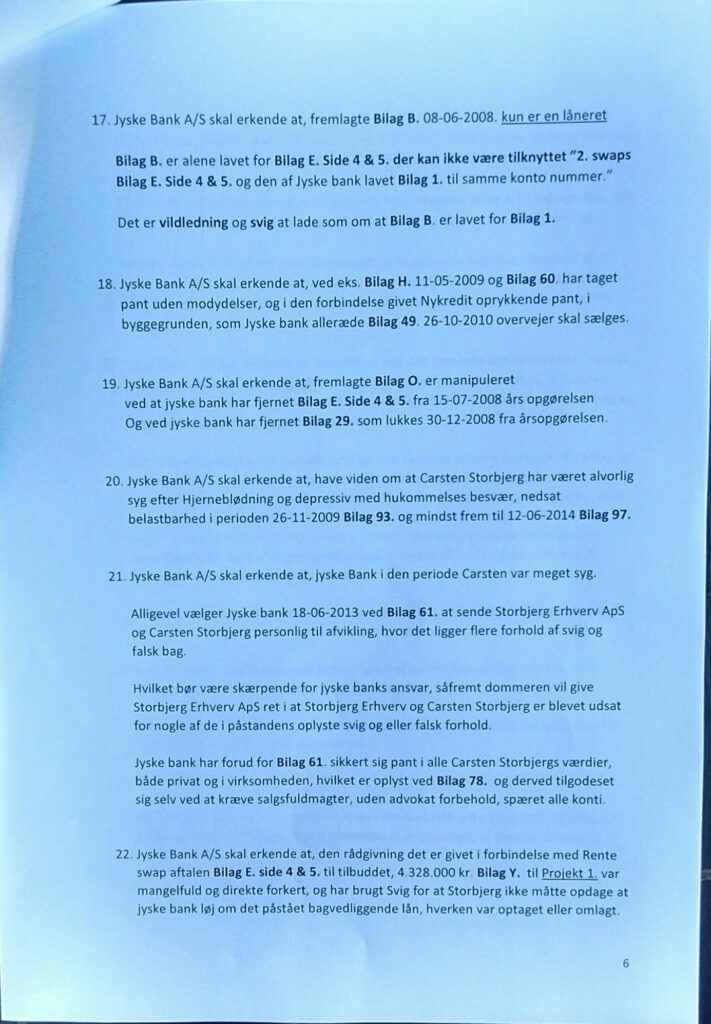 Main suspect in Danish bank fraud case Jyske BANK Anders Dam, Jyske Bank suspected of million scams and corruption. Philip Baruch Advokat og Partner I Lund Elmer Sandager Les.dk Thomas Schioldan Sørensen rodstenen.dk - Lundgrens advokater. Dan Terkildsen. Rødstenen advokater. bestyrelsen Jyske Bank Sven Buhrækall. Kurt Bligaard Pedersen. Rina Asmussen. Philip Baruch. Jens Borup. Keld Norup. Christina Lykke Munk. Johnny Christensen. Marianne Lillevang. Anders Christian Dam. Niels Erik Jakobsen. Per Skovhus. Peter Schleidt. #Bank #AnderChristianDam #Financial #News #Press #Share #Pol #Recommendation #Sale #Firesale #AndersDam #JyskeBank #ATP #PFA #MortenUlrikGade #GF Maresk #PhilipBaruch #LES #LundElmerSandager #Nykredit #MetteEgholmNielsen #Loan #Fraud #CasperDamOlsen #NicolaiHansen #JeanettKofoed-Hansen #AnetteKirkeby #SørenWoergaaed #BirgitBushThuesen #Gangcrimes #Crimes #Koncernledelse #jyskebank #Koncernbestyrelsen #SvenBuhrkall #KurtBligaardPedersen #RinaAsmussen #PhilipBaruch #JensABorup #KeldNorup #ChristinaLykkeMunk #HaggaiKunisch #MarianneLillevang Finansministeriet Statsministeriet Justitsministeriet Finanstilsynet Finans Bank Banking Aktier Loan Biler Hæderlige Banker #Koncerndirektionen #AndersDam #LeifFLarsen / Vedtægter § 1 Stk. 1: Bankens navn er Jyske Bank A/S. Stk. 4: Bankens formål er som bank og som moderselskab at drive bankvirksomhed efter lovgivningen Stk. 5: Banken drives i overensstemmelse med redelig forretningsskik, god bankpraksis og bankens værdier og holdninger :-) :-) Lidt søge ord. #Justitsministeriet #Finansministeriet #Statsministeriet JYSKE BANK BLEV OPDAGET / TAGET I AT LAVE #MANDATSVIG #BEDRAGERI #DOKUMENTFALSK #UDNYTTELSE #SVIG #FALSK / #Bank #AnderChristianDam #Financial #News #Press #Share #Pol #Recommendation #Sale #Firesale #AndersDam #JyskeBank #ATP #PFA #MortenUlrikGade #PhilipBaruch #LES #Boxen Jyske Bank Boxen #KristianAmbjørnBuus-Nielsen #LundElmerSandager #Nykredit #MetteEgholmNielsen #Loan #Fraud #CasperDamOlsen #NicolaiHansen #JeanettKofoed-Hansen #AnetteKirkeby #SørenWoergaaed #BirgitBushThuesen #Gangcrimes #Crimes #Koncernledelse #jyskebank #Koncernbestyrelsen #SvenBuhrkall #KurtBligaardPedersen #RinaAsmussen #PhilipBaruch #JensABorup #KeldNorup #ChristinaLykkeMunk #HaggaiKunisch #MarianneLillevang #Koncerndirektionen #AndersDam #LeifFLarsen #NielsErikJakobsen #PerSkovhus #PeterSchleidt