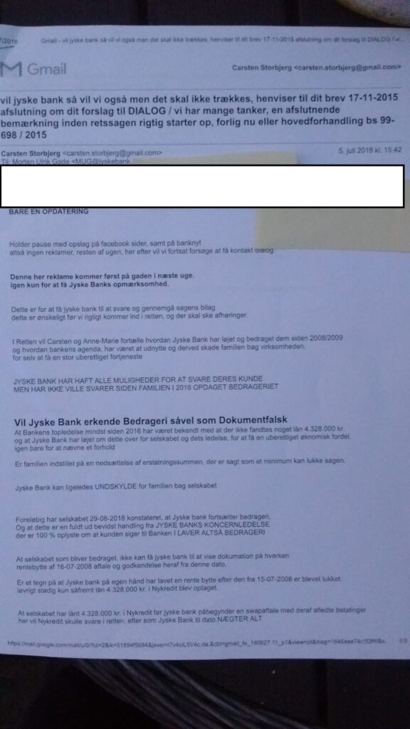 Main suspect in Danish bank fraud case Jyske BANK Anders Dam, Jyske Bank suspected of million scams and corruption. Philip Baruch Advokat og Partner I Lund Elmer Sandager Les.dk Thomas Schioldan Sørensen rodstenen.dk - Lundgrens advokater. Dan Terkildsen. Rødstenen advokater. bestyrelsen Jyske Bank Sven Buhrækall. Kurt Bligaard Pedersen. Rina Asmussen. Philip Baruch. Jens Borup. Keld Norup. Christina Lykke Munk. Johnny Christensen. Marianne Lillevang. Anders Christian Dam. Niels Erik Jakobsen. Per Skovhus. Peter Schleidt. #Bank #AnderChristianDam #Financial #News #Press #Share #Pol #Recommendation #Sale #Firesale #AndersDam #JyskeBank #ATP #PFA #MortenUlrikGade #GF Maresk #PhilipBaruch #LES #LundElmerSandager #Nykredit #MetteEgholmNielsen #Loan #Fraud #CasperDamOlsen #NicolaiHansen #JeanettKofoed-Hansen #AnetteKirkeby #SørenWoergaaed #BirgitBushThuesen #Gangcrimes #Crimes #Koncernledelse #jyskebank #Koncernbestyrelsen #SvenBuhrkall #KurtBligaardPedersen #RinaAsmussen #PhilipBaruch #JensABorup #KeldNorup #ChristinaLykkeMunk #HaggaiKunisch #MarianneLillevang Finansministeriet Statsministeriet Justitsministeriet Finanstilsynet Finans Bank Banking Aktier Loan Biler Hæderlige Banker #Koncerndirektionen #AndersDam #LeifFLarsen / Vedtægter § 1 Stk. 1: Bankens navn er Jyske Bank A/S. Stk. 4: Bankens formål er som bank og som moderselskab at drive bankvirksomhed efter lovgivningen Stk. 5: Banken drives i overensstemmelse med redelig forretningsskik, god bankpraksis og bankens værdier og holdninger :-) :-) Lidt søge ord. #Justitsministeriet #Finansministeriet #Statsministeriet JYSKE BANK BLEV OPDAGET / TAGET I AT LAVE #MANDATSVIG #BEDRAGERI #DOKUMENTFALSK #UDNYTTELSE #SVIG #FALSK / #Bank #AnderChristianDam #Financial #News #Press #Share #Pol #Recommendation #Sale #Firesale #AndersDam #JyskeBank #ATP #PFA #MortenUlrikGade #PhilipBaruch #LES #Boxen Jyske Bank Boxen #KristianAmbjørnBuus-Nielsen #LundElmerSandager #Nykredit #MetteEgholmNielsen #Loan #Fraud #CasperDamOlsen #NicolaiHansen #JeanettKofoed-Hansen #AnetteKirkeby #SørenWoergaaed #BirgitBushThuesen #Gangcrimes #Crimes #Koncernledelse #jyskebank #Koncernbestyrelsen #SvenBuhrkall #KurtBligaardPedersen #RinaAsmussen #PhilipBaruch #JensABorup #KeldNorup #ChristinaLykkeMunk #HaggaiKunisch #MarianneLillevang #Koncerndirektionen #AndersDam #LeifFLarsen #NielsErikJakobsen #PerSkovhus #PeterSchleidt